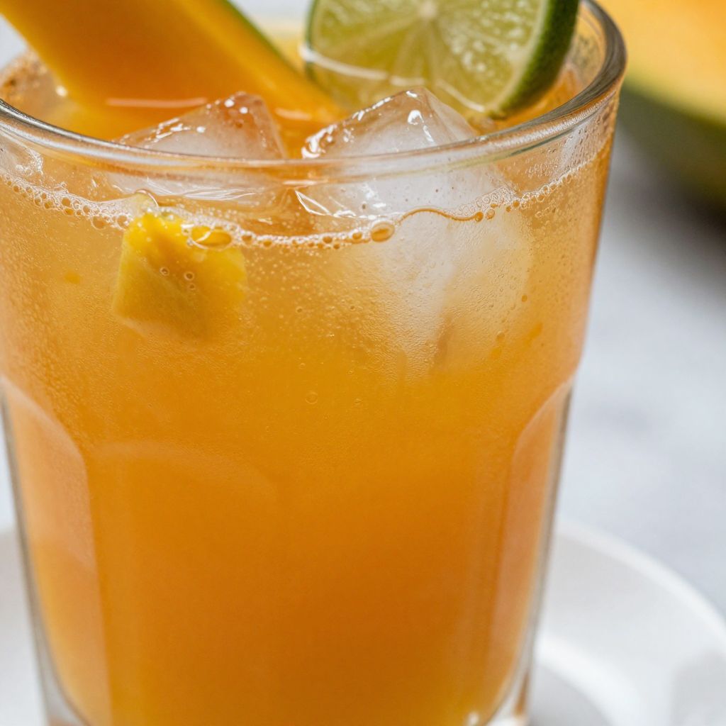 Agua de Mango Preparation