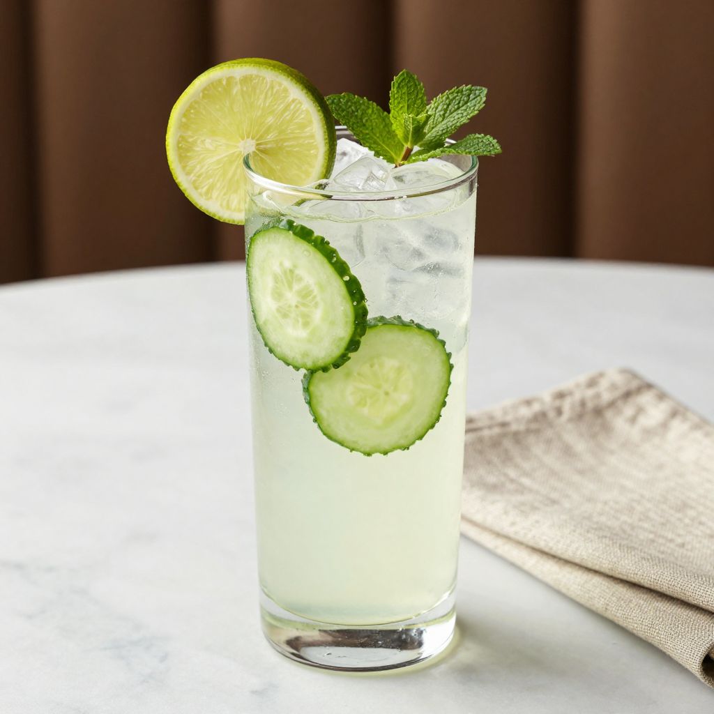 Agua de Pepino serving suggestion