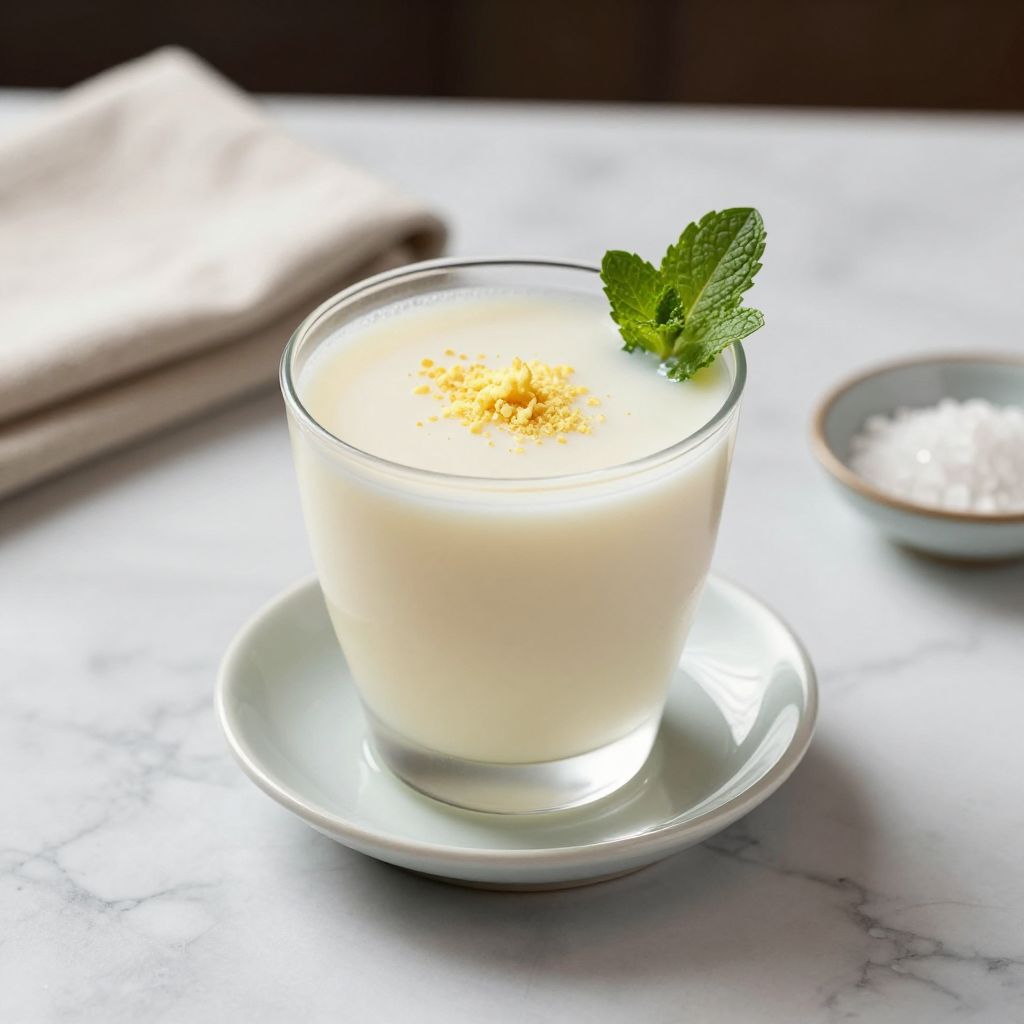 Amazake drink served