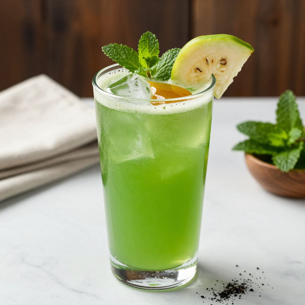 Amla juice served