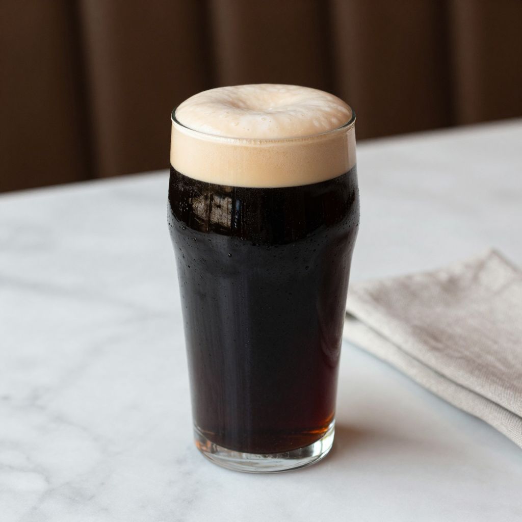 Serving Black and Tan Beer
