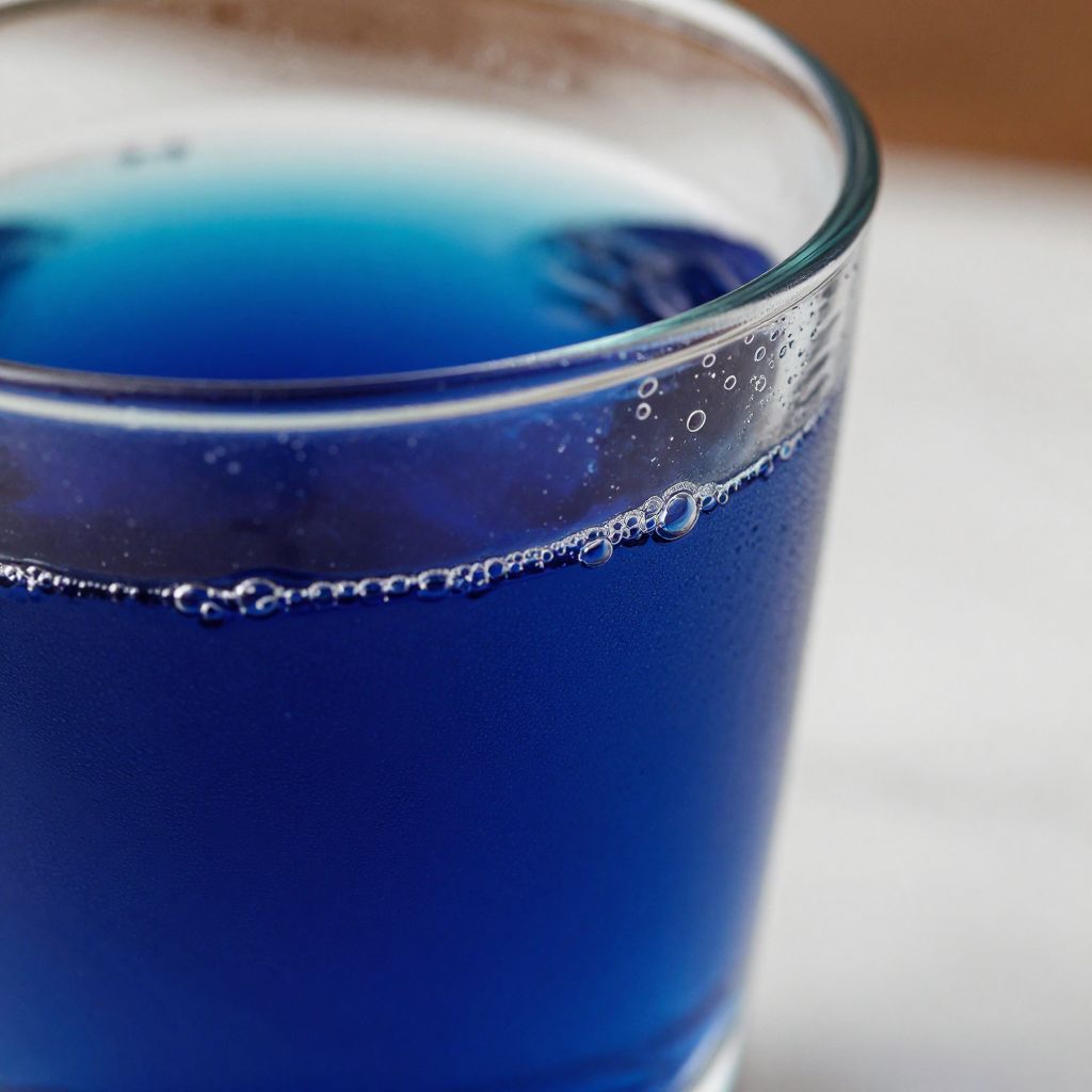 Blue Motorcycle Shot Preparation