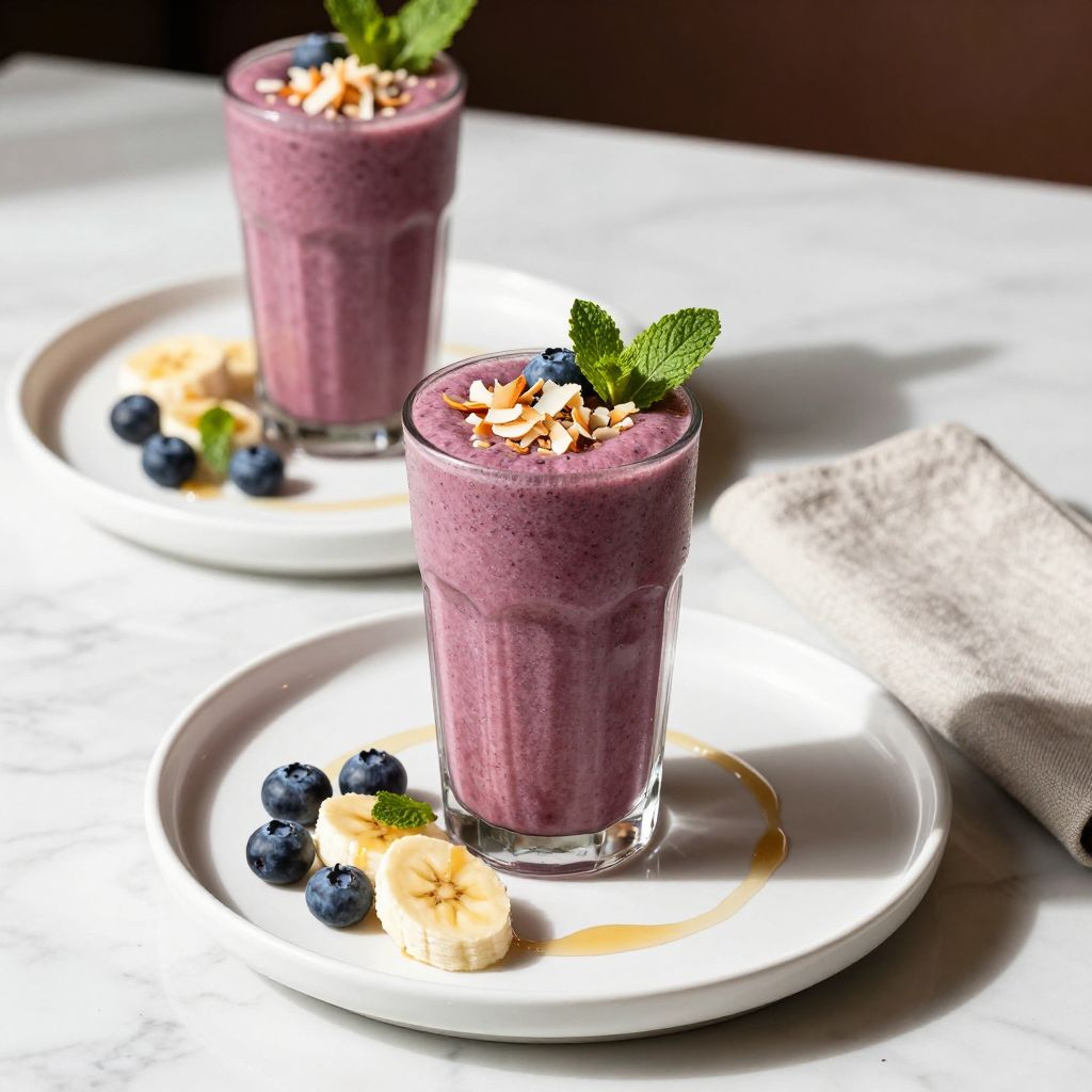 Blueberry Bliss Tropical Smoothie