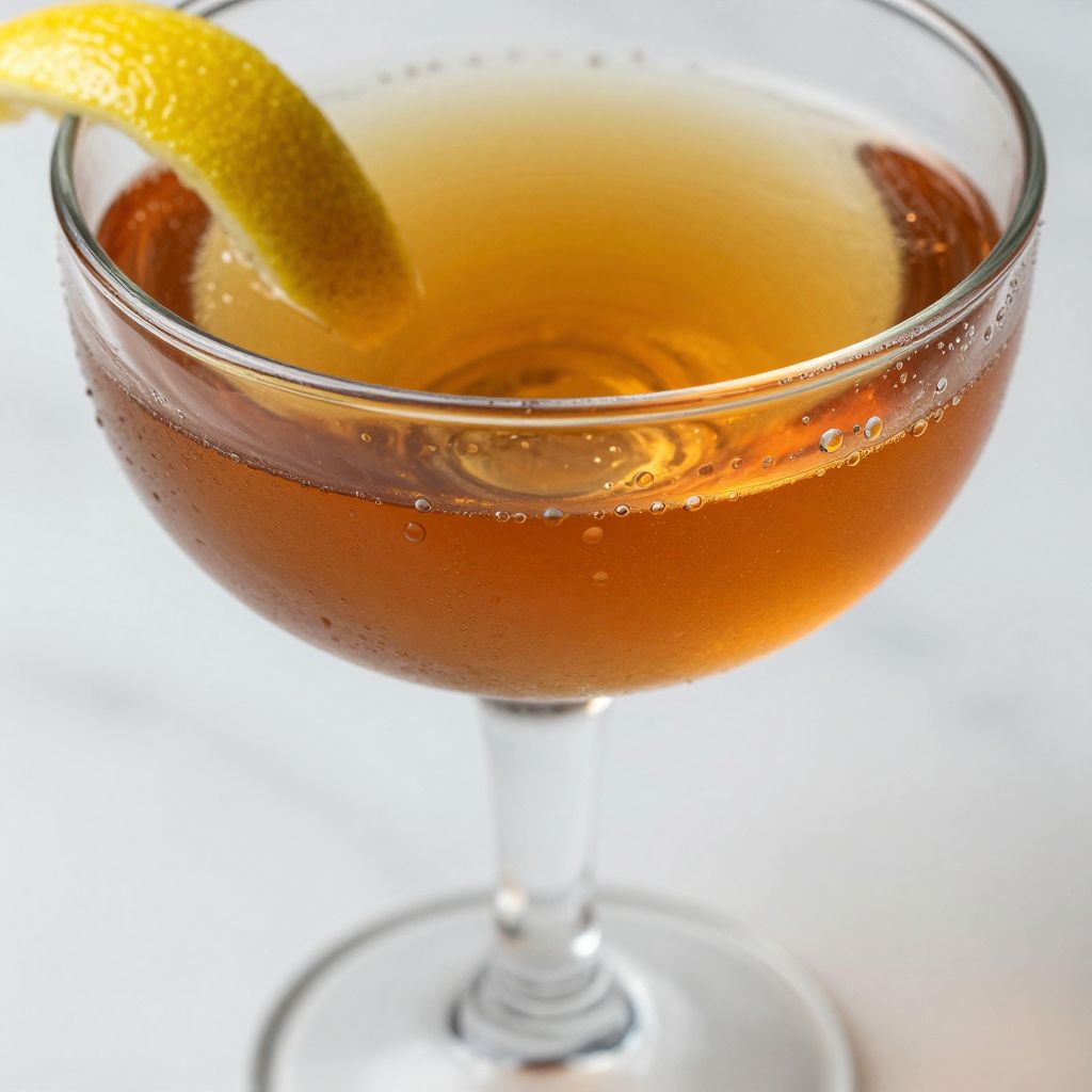 Bourbon Sidecar Cocktail Preparation