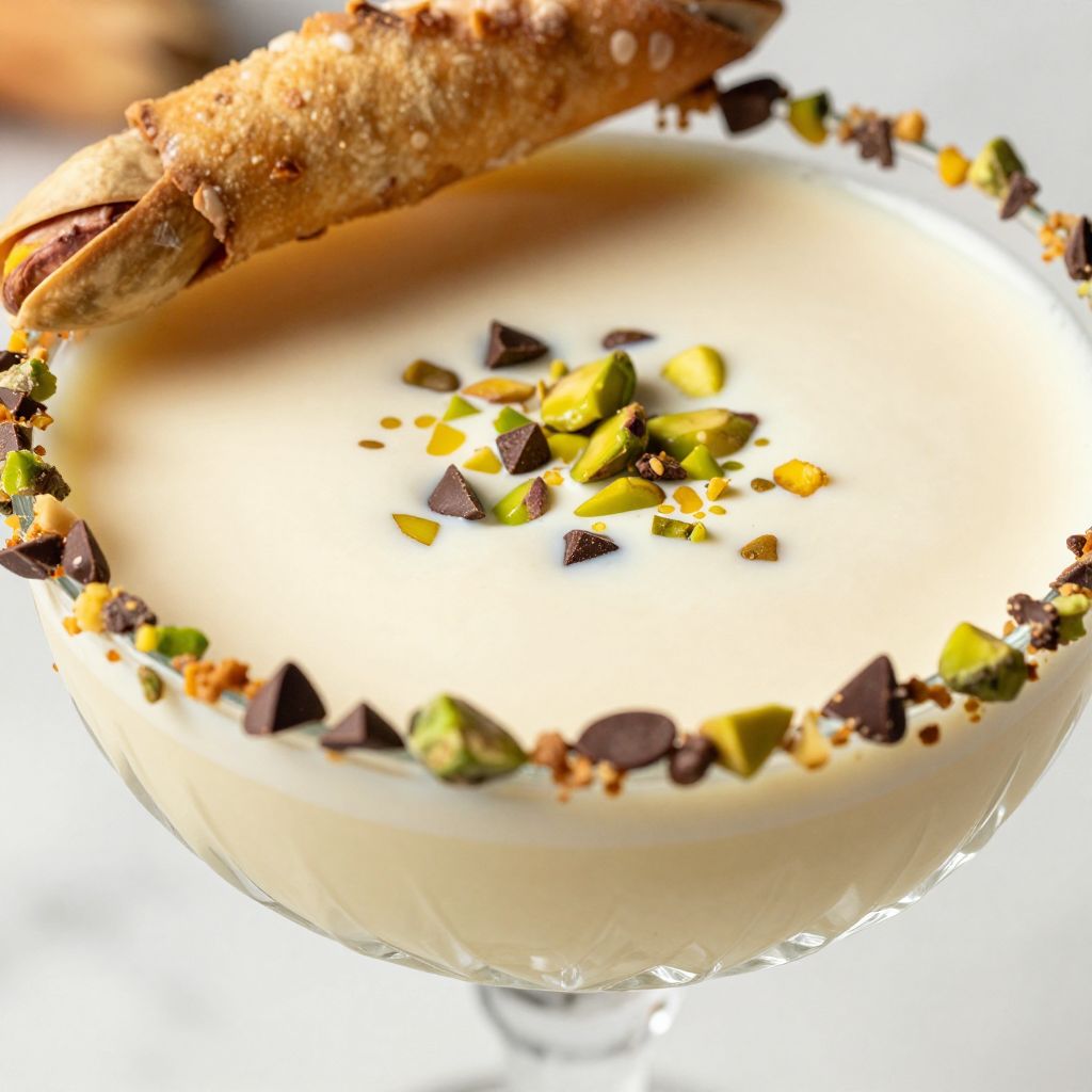 Cannoli Martini preparation steps image