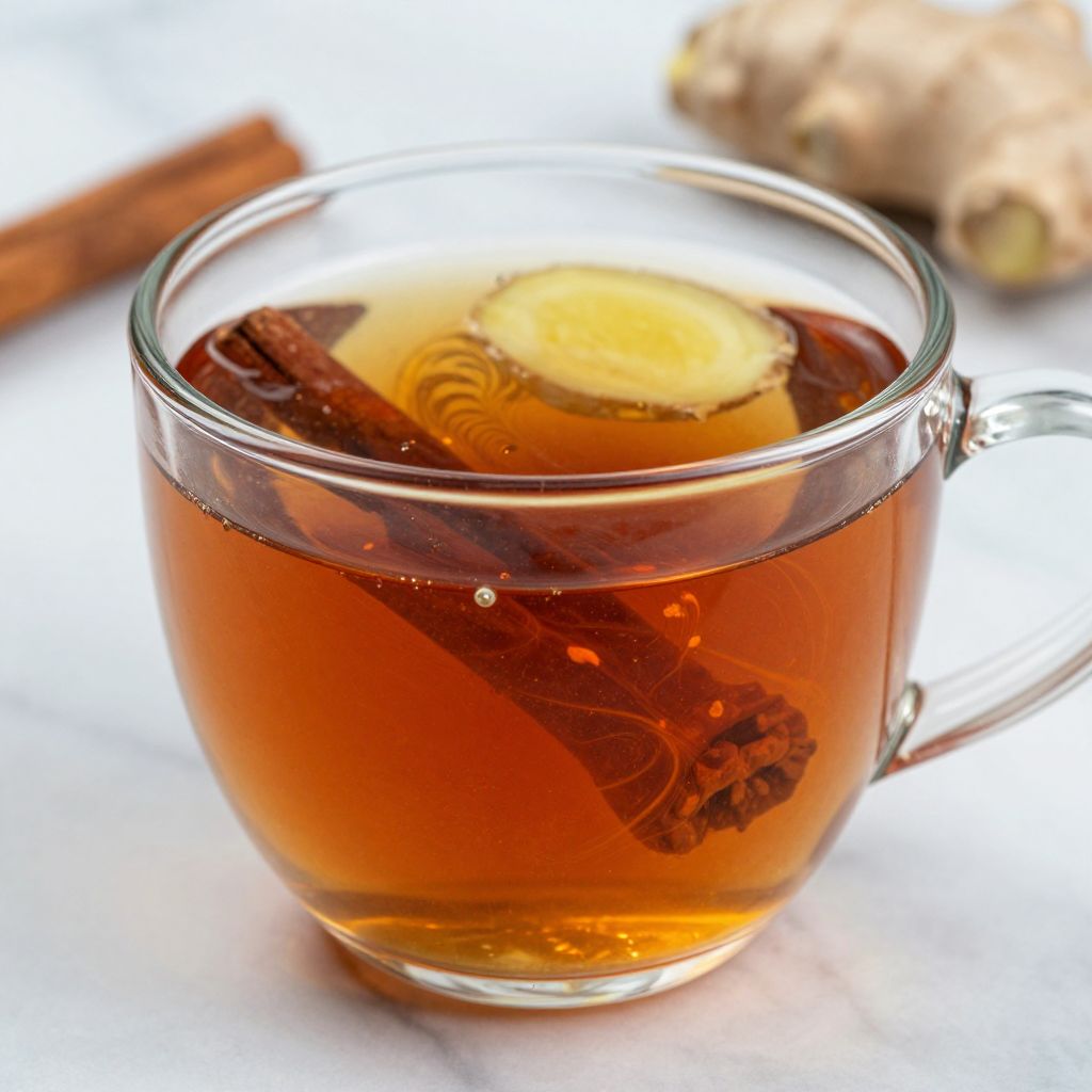 Chaga tea brewing step