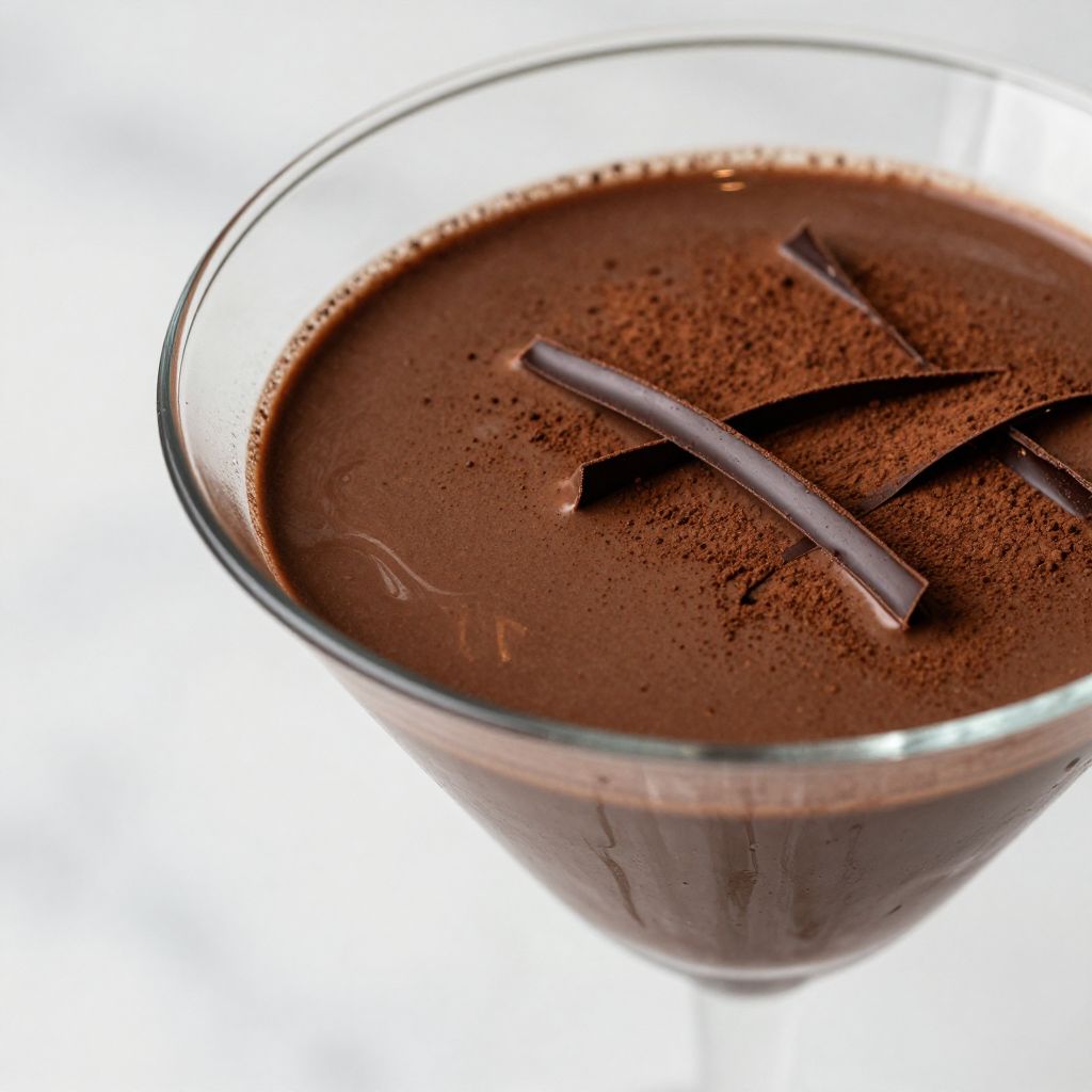 Chocolate Vodka Martini preparation steps