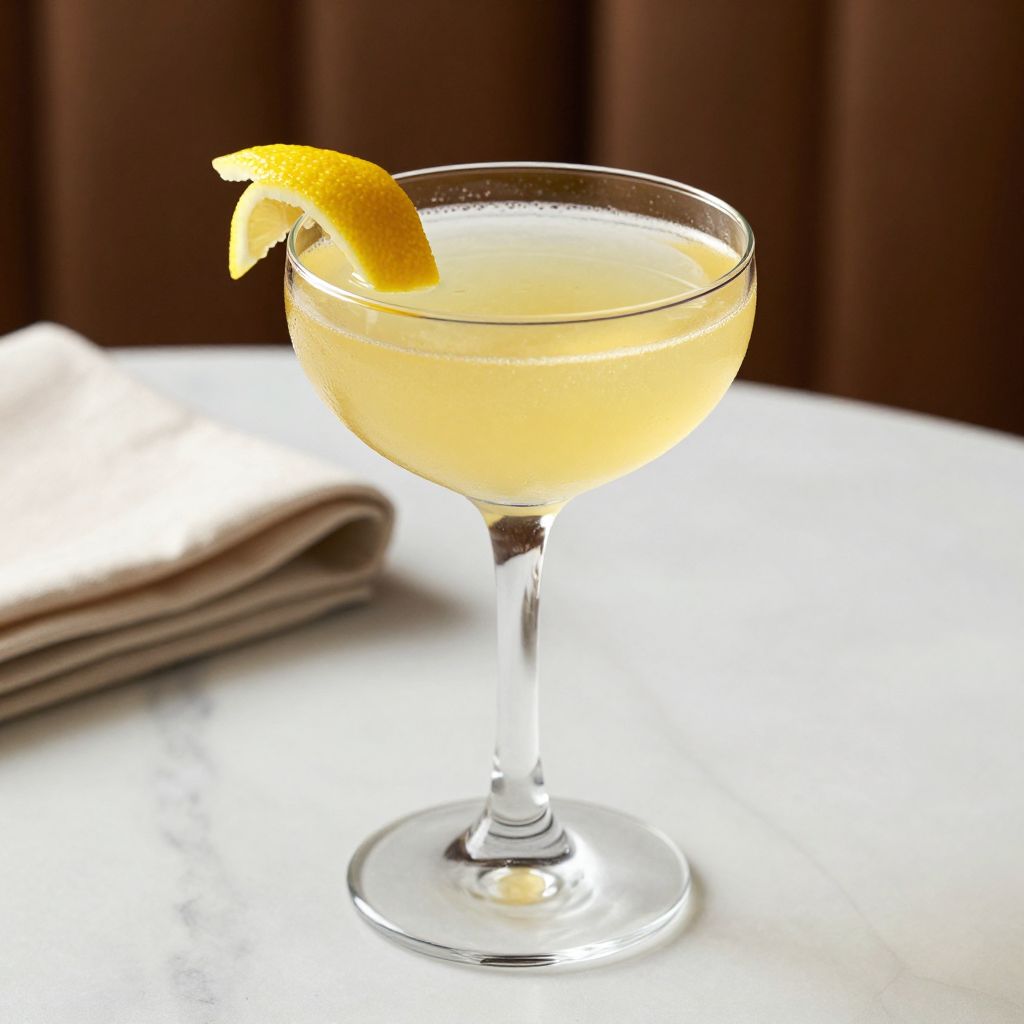 Served Corpse Reviver cocktail