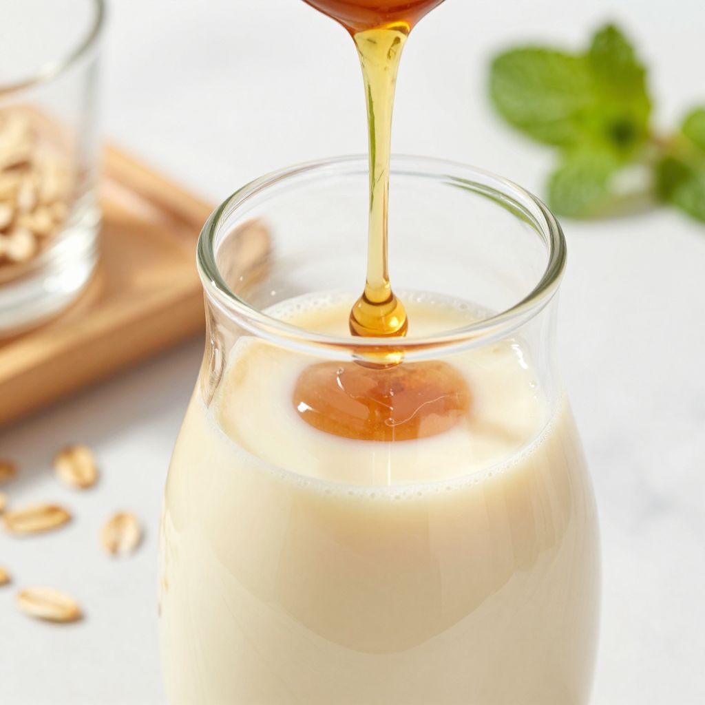 Step by step creamy oat milk making