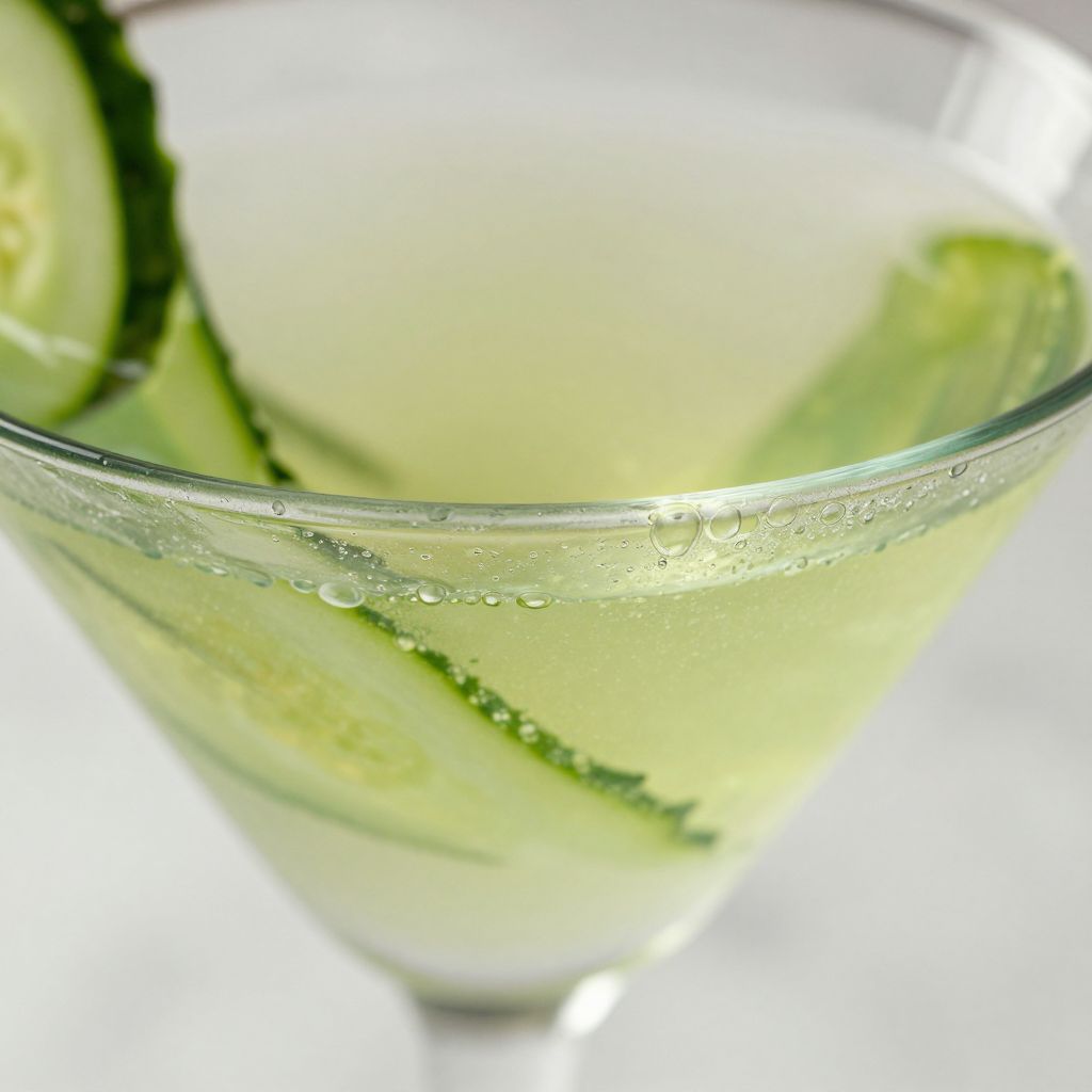 Cucumber Martini Process Image