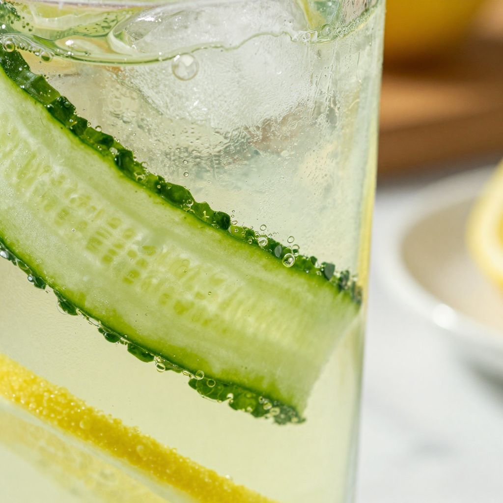 Cucumber Mint Lemonade Preparation