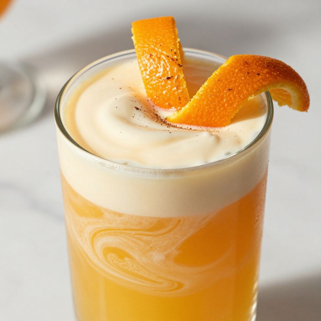 Dreamsicle alcoholic drink step preparation