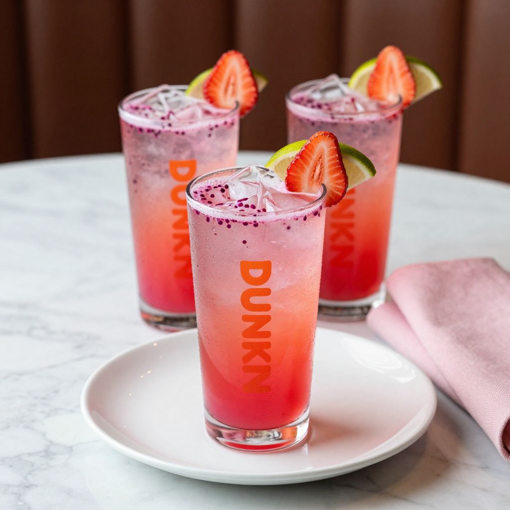 Dunkin Strawberry Dragonfruit Refresher Final Image