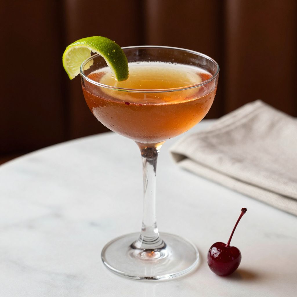 El Presidente Cocktail Garnished