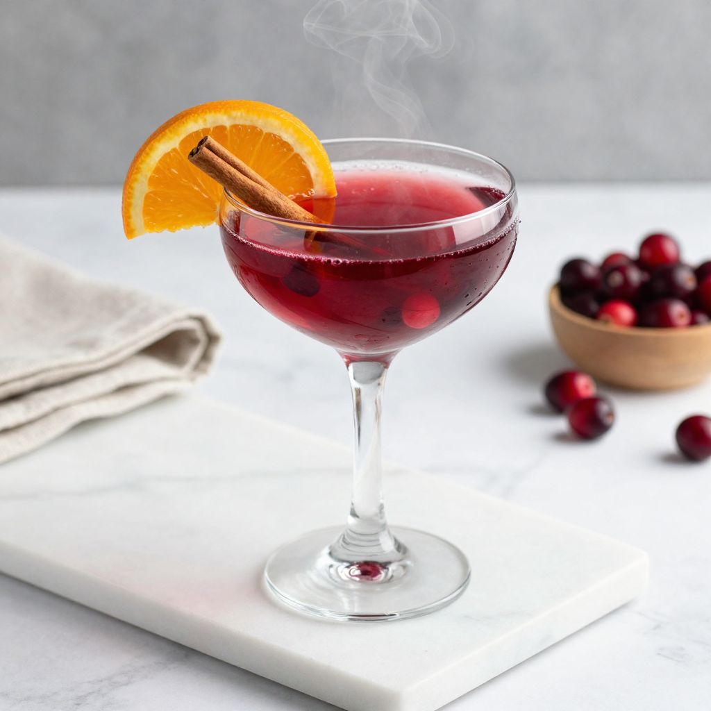 fresh cranberry juice glass