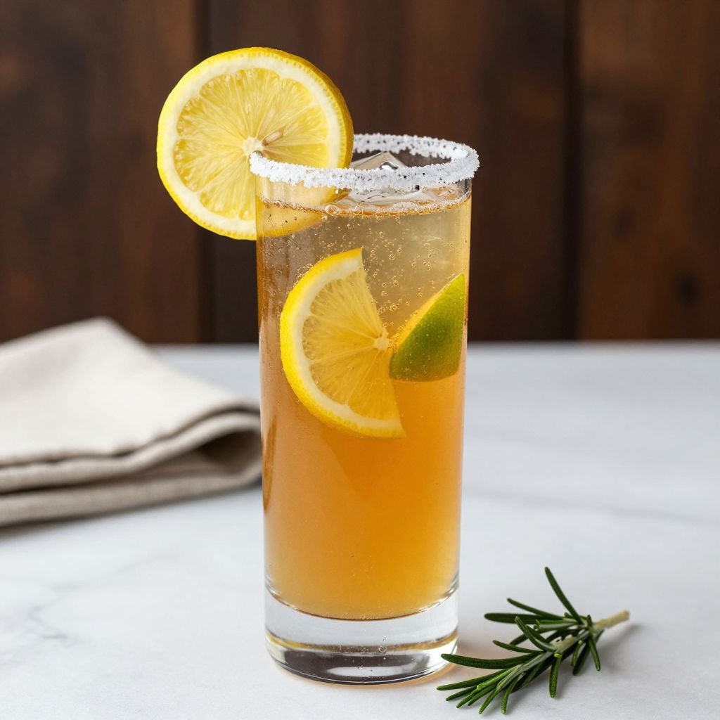 Ginger Beer Mocktail served in glasses