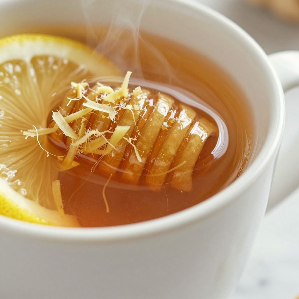 Ginger Lemon Honey Tea Process