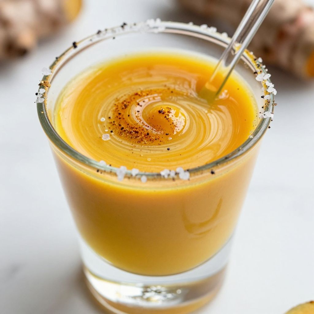 Ginger Turmeric Powder Shot Preparation