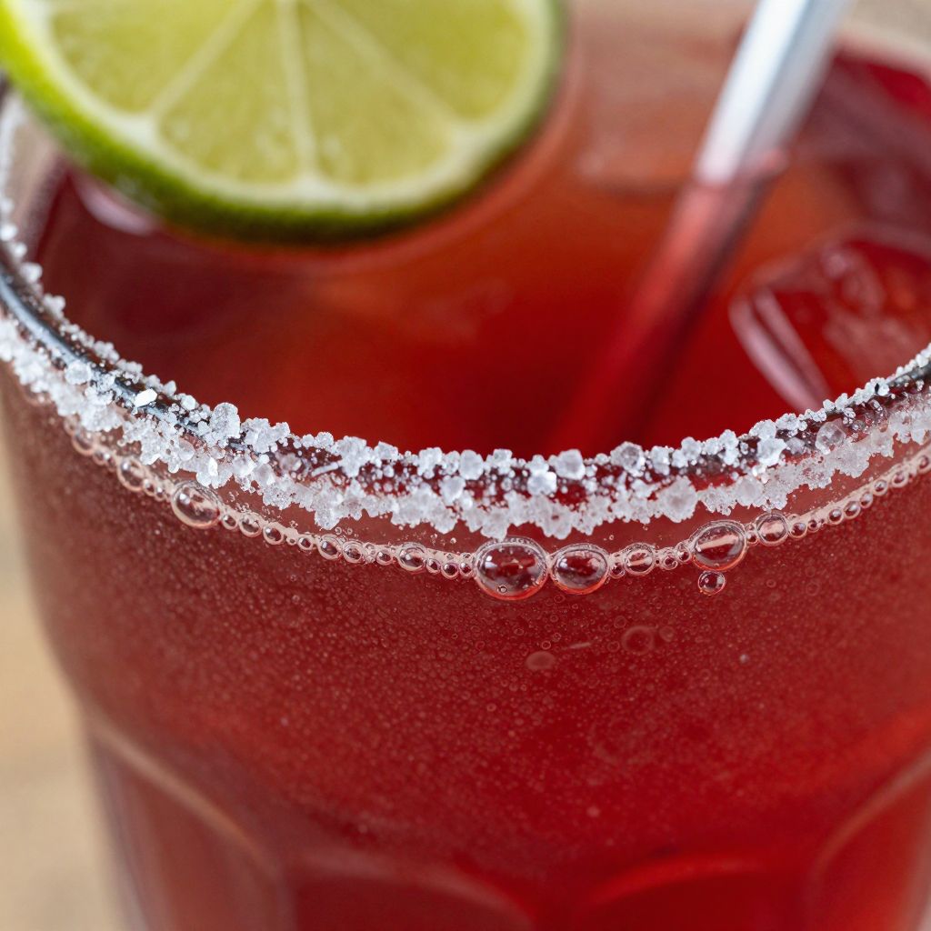 Hibiscus Margarita Preparation