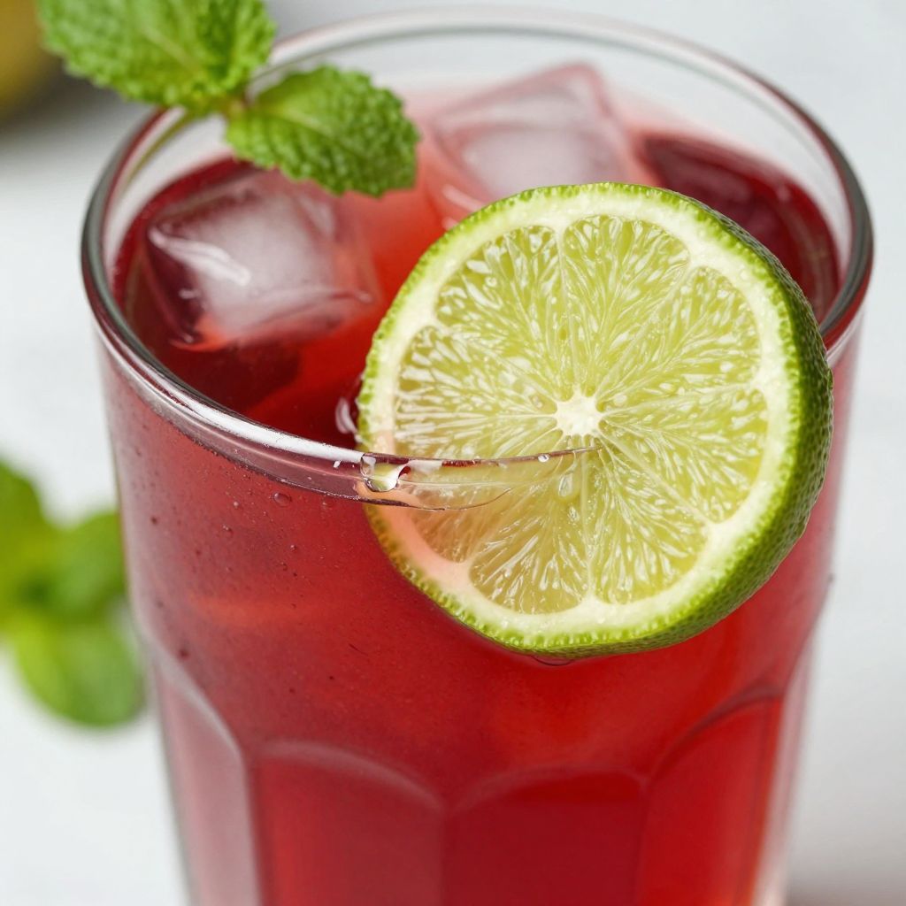 Cold hibiscus tea step