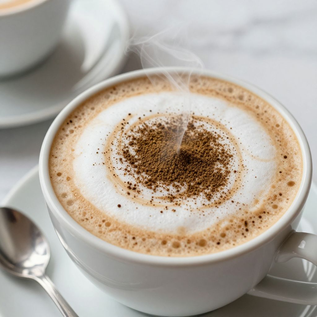 Hojicha Latte Step by Step
