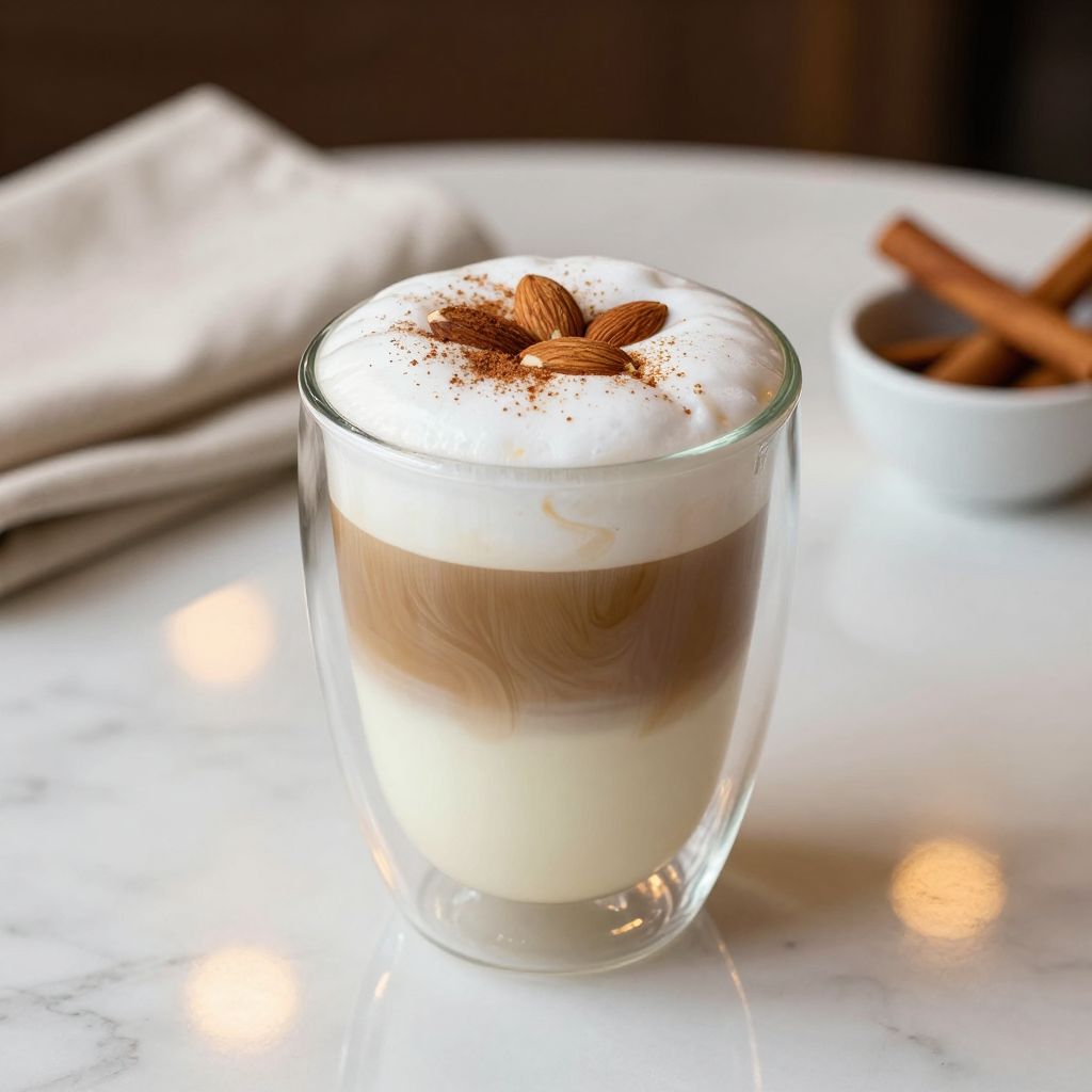 Horchata Latte Serving