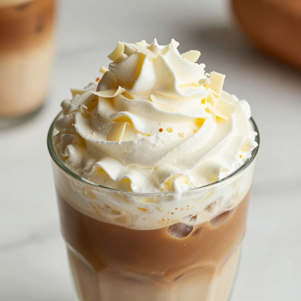 iced white mocha step by step image