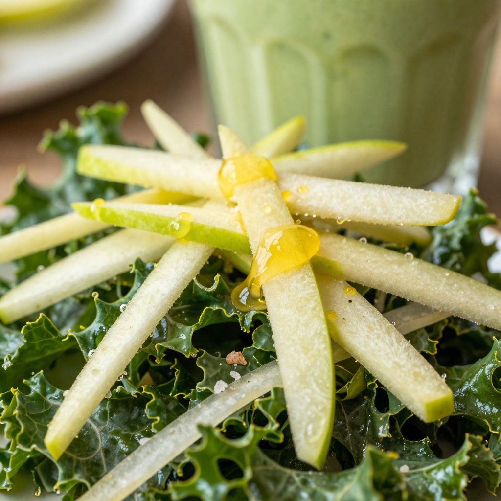 Kale Apple Slaw Tropical Smoothie Steps