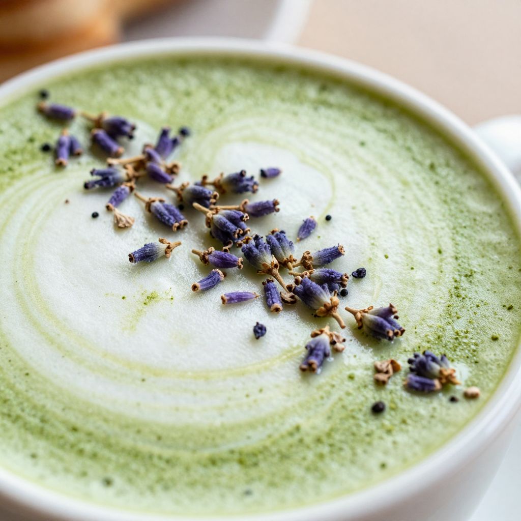 Lavender Matcha Latte
