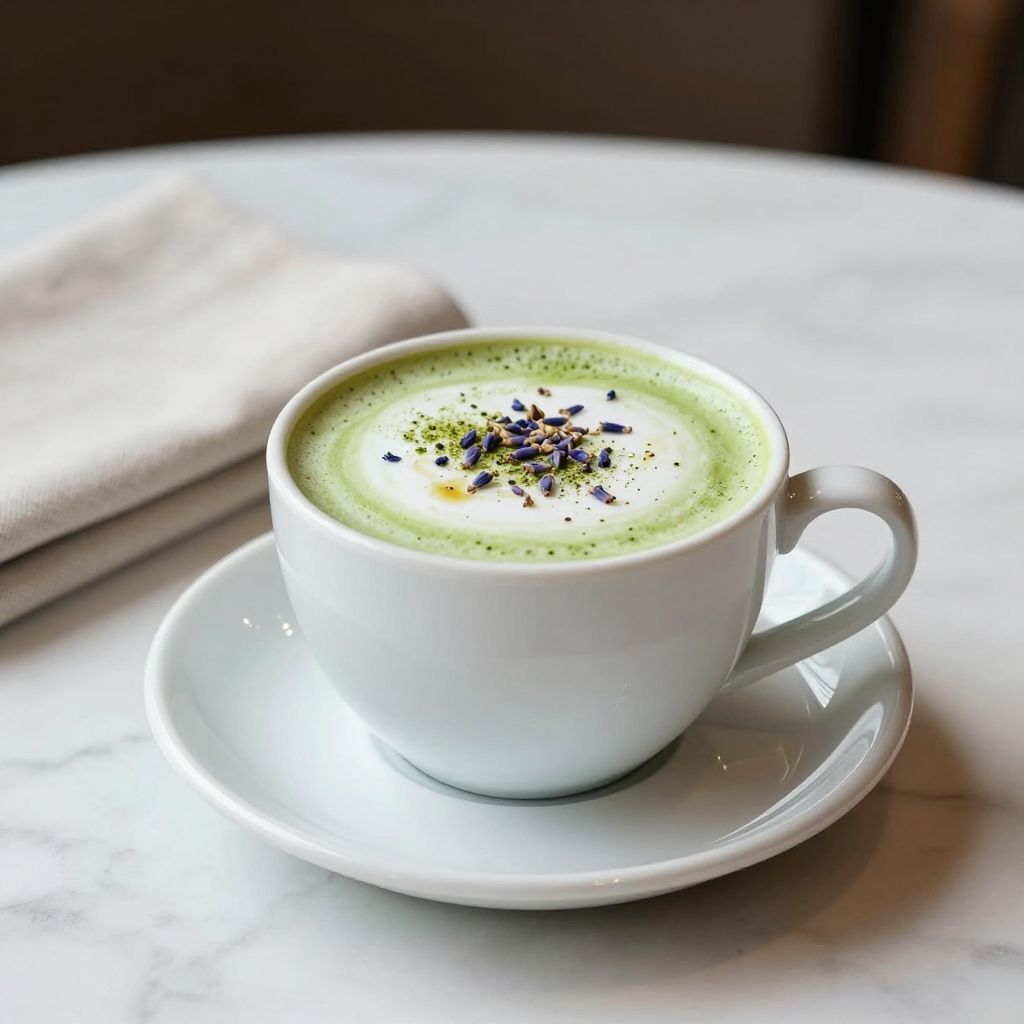 Lavender Matcha Latte