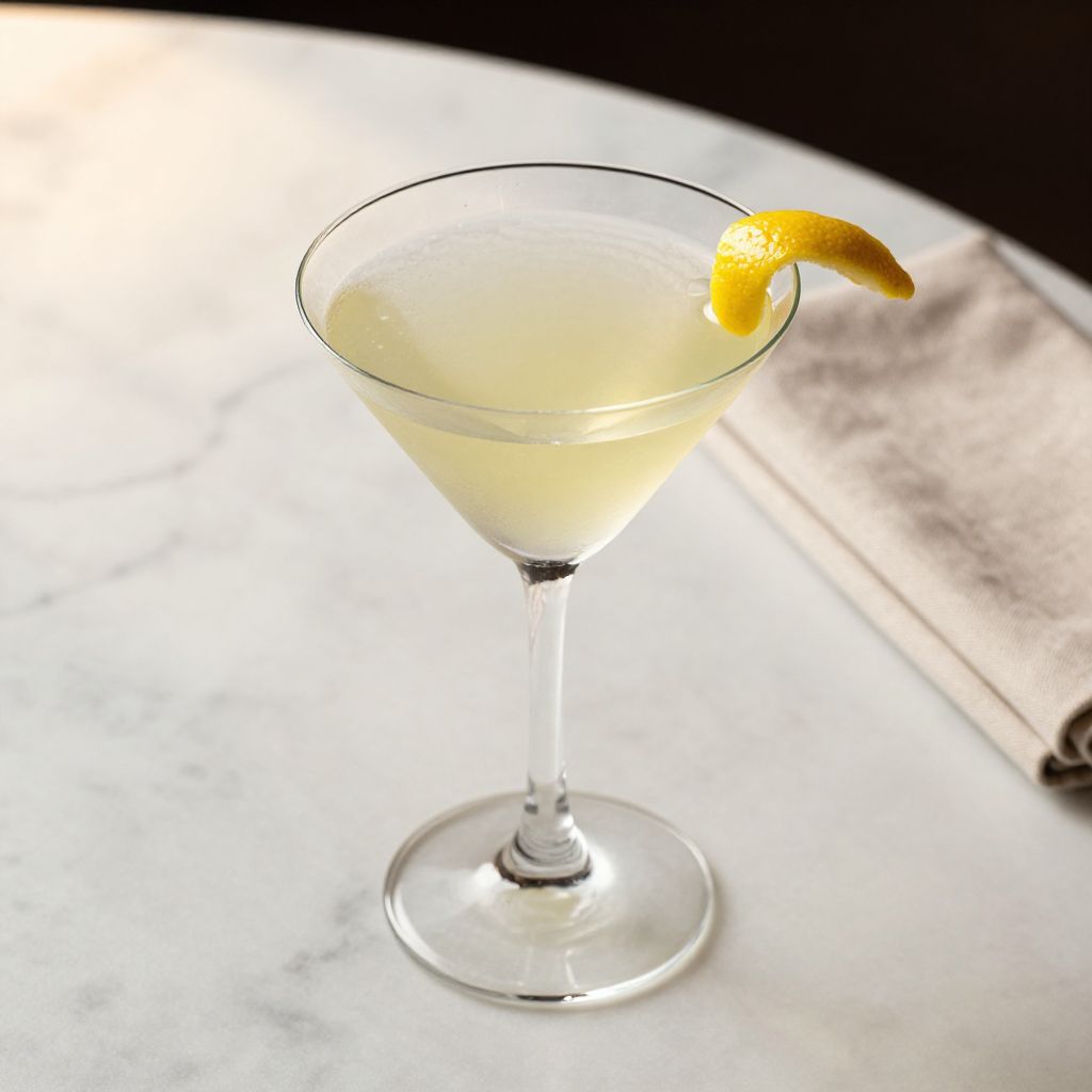 Limoncello Martini Serving