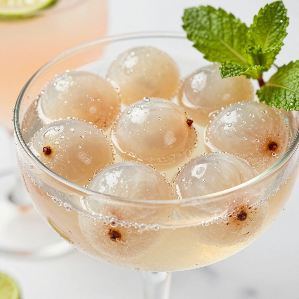 Lychee Cocktail Step by Step