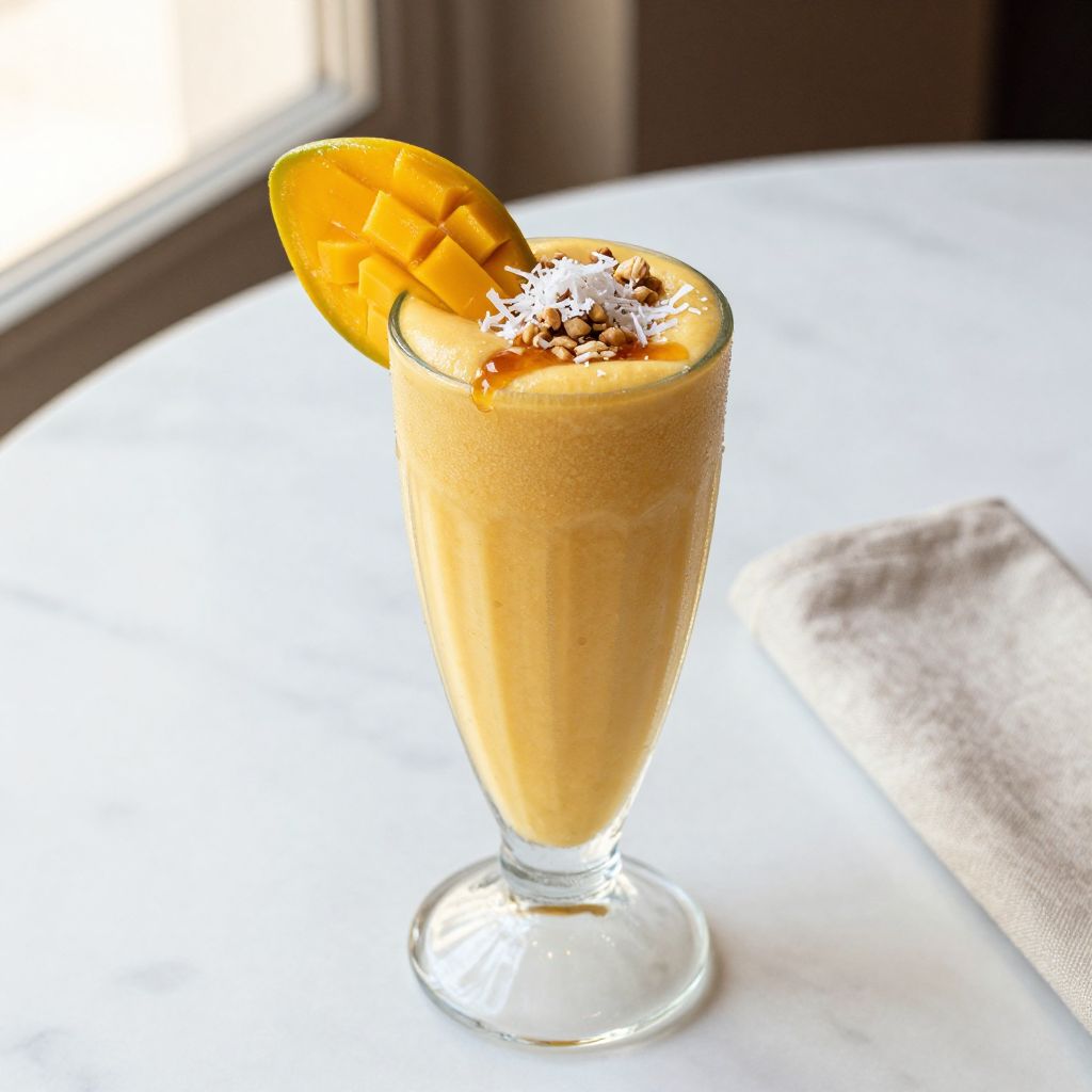 Mango Banana Smoothie Final Product