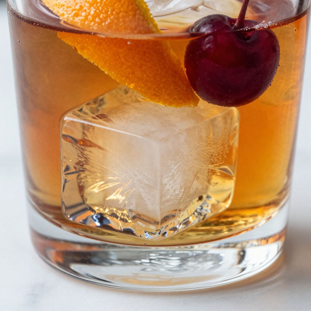Maple Bourbon Old Fashioned Preparation