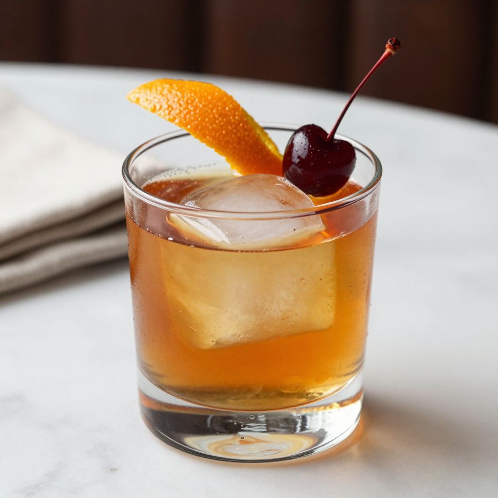 Finished Maple Bourbon Old Fashioned