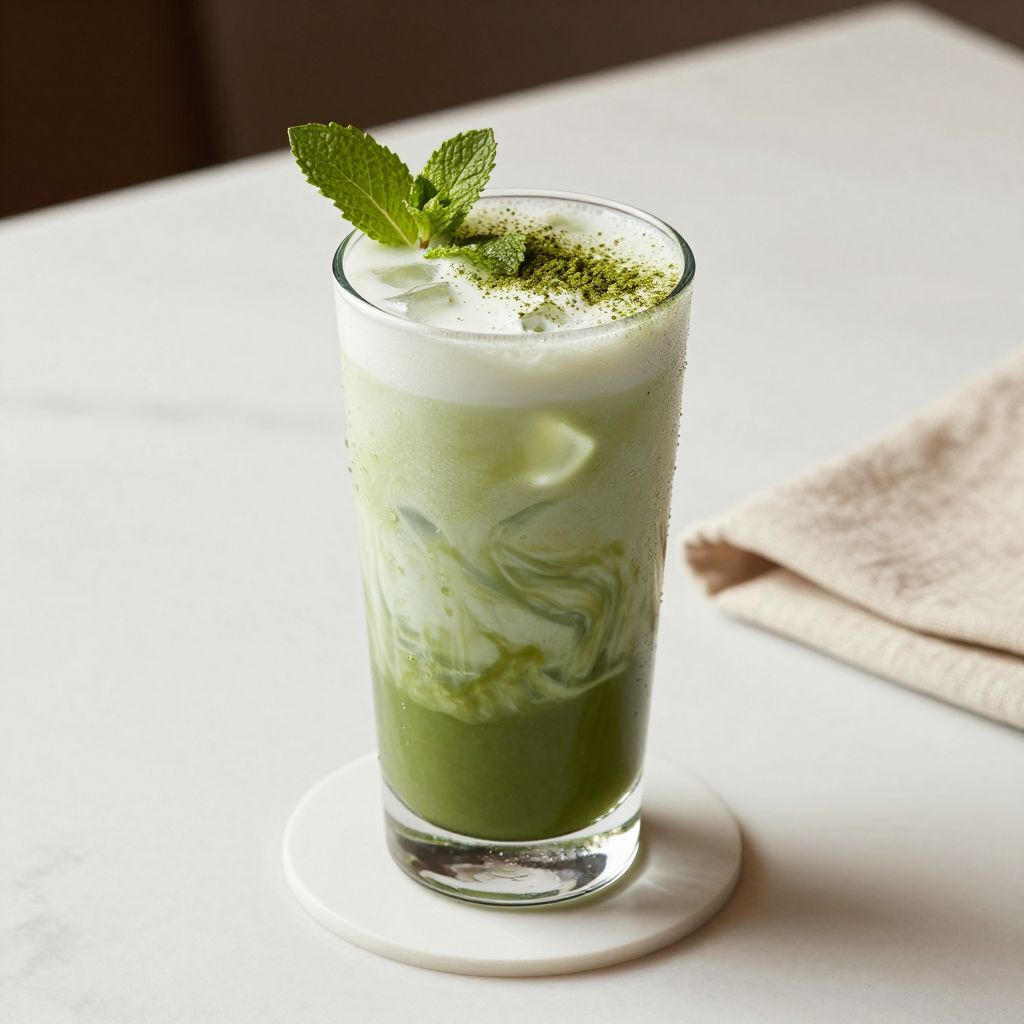 Matcha Iced Latte Final Product