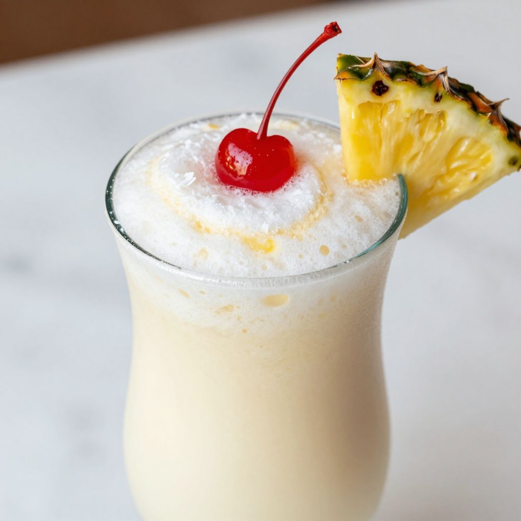 Non Alcoholic Pina Colada step by step