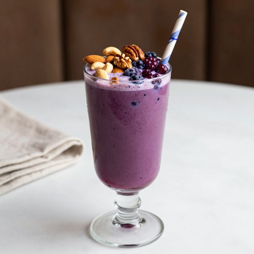 Nuts and Berries Drink Serving