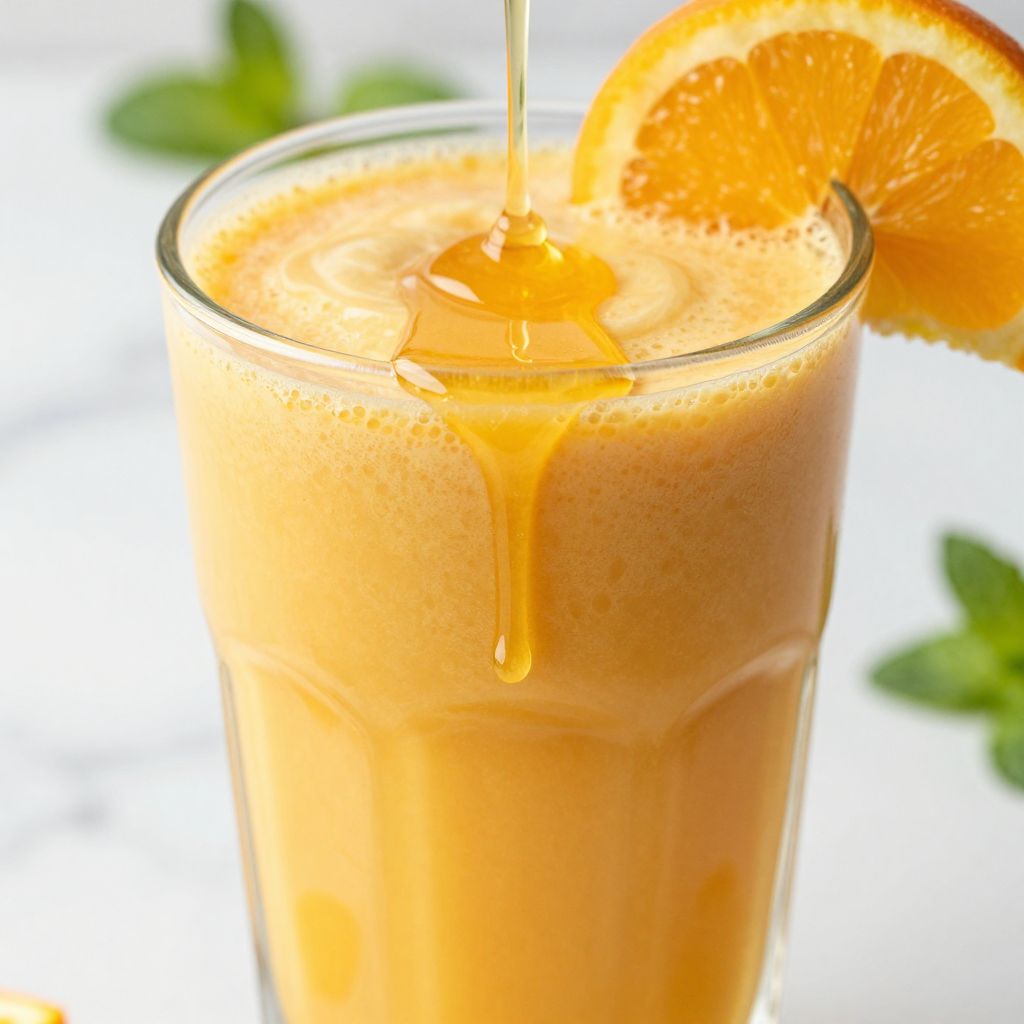 Orange Juice Smoothie Step Image