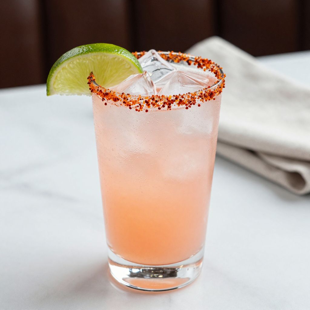 Paloma Cocktail Garnished