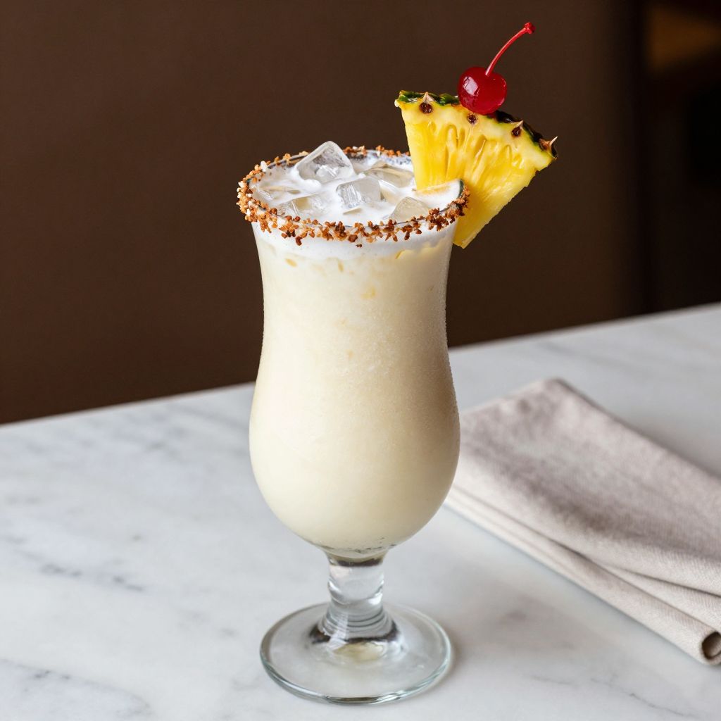 Pina Colada Mocktail in a glass