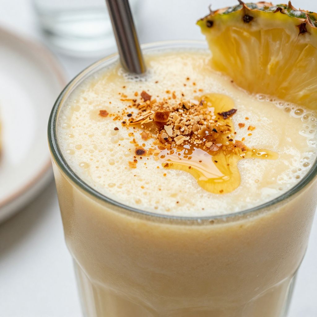 Pineapple Smoothie Process