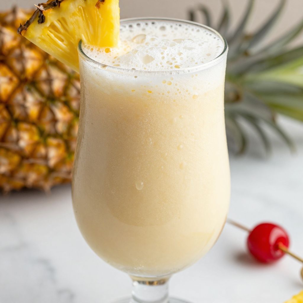 Puerto Rican Pina Colada Preparation Step