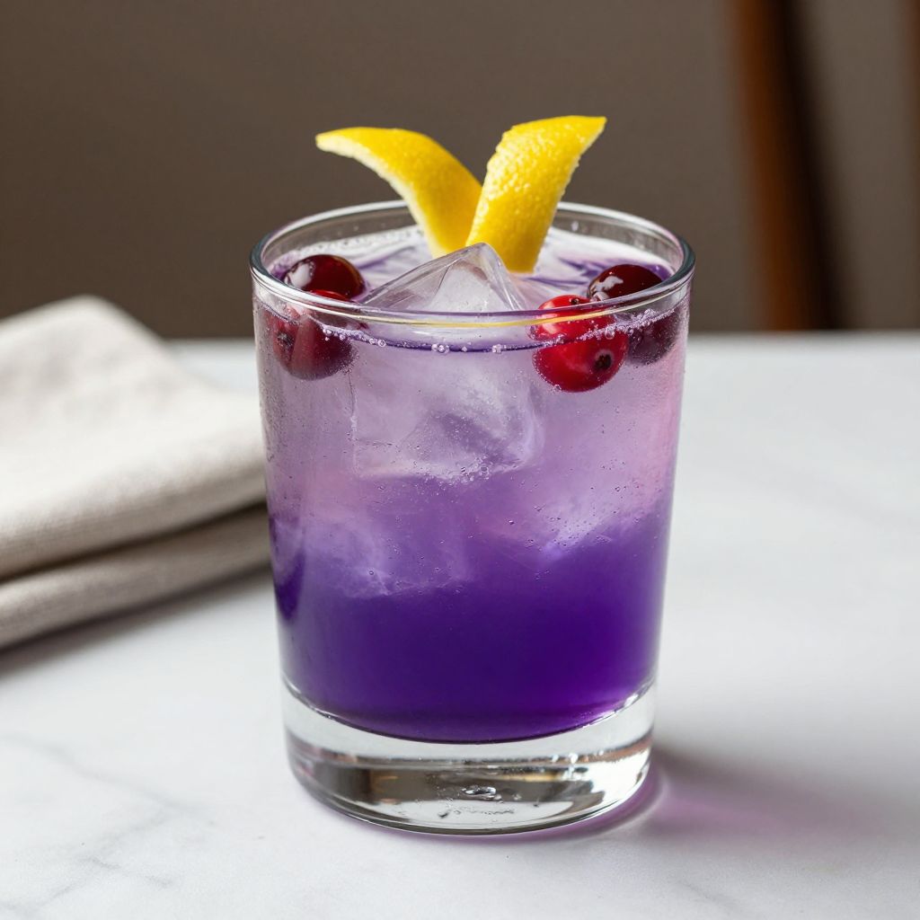 Purple Rain Cocktail Garnish