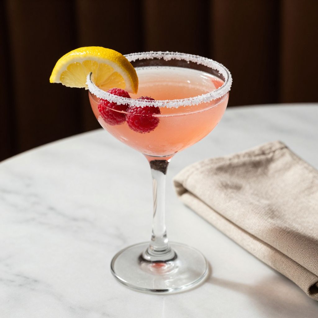 Raspberry Lemon Drop Cocktail