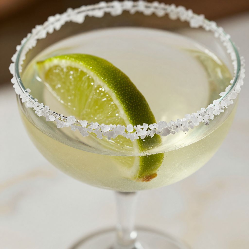 Cadillac Margarita in glasses with lime garnish