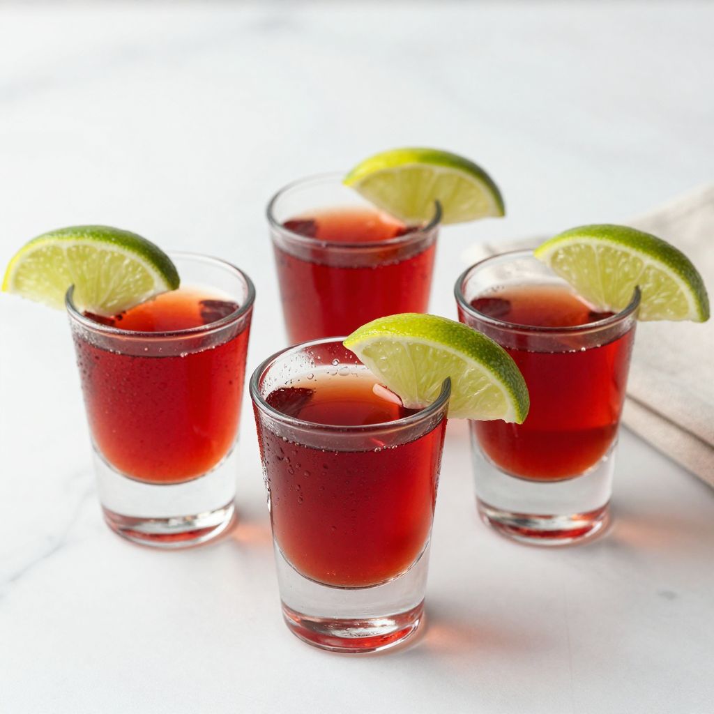 Red Tea Shot serving