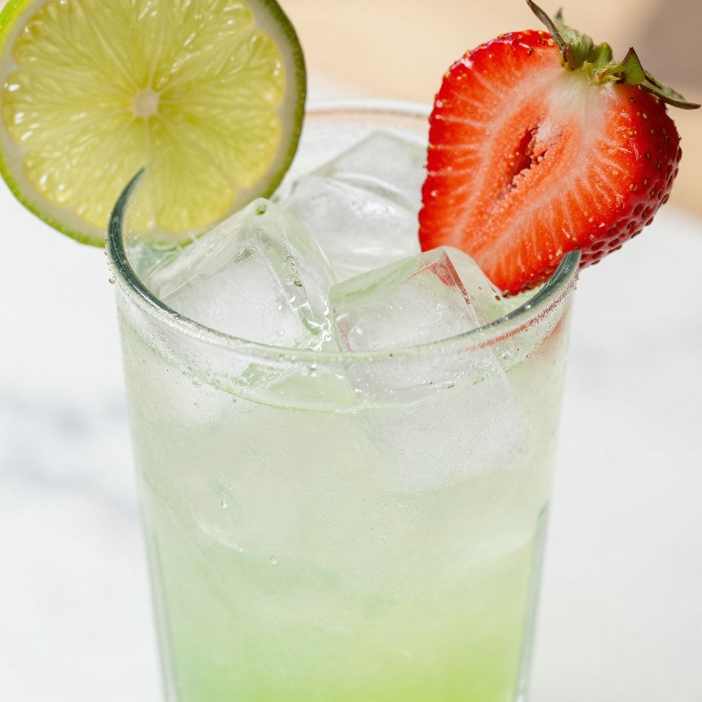 Sonic Strawberry Limeade in Pitcher and Glasses