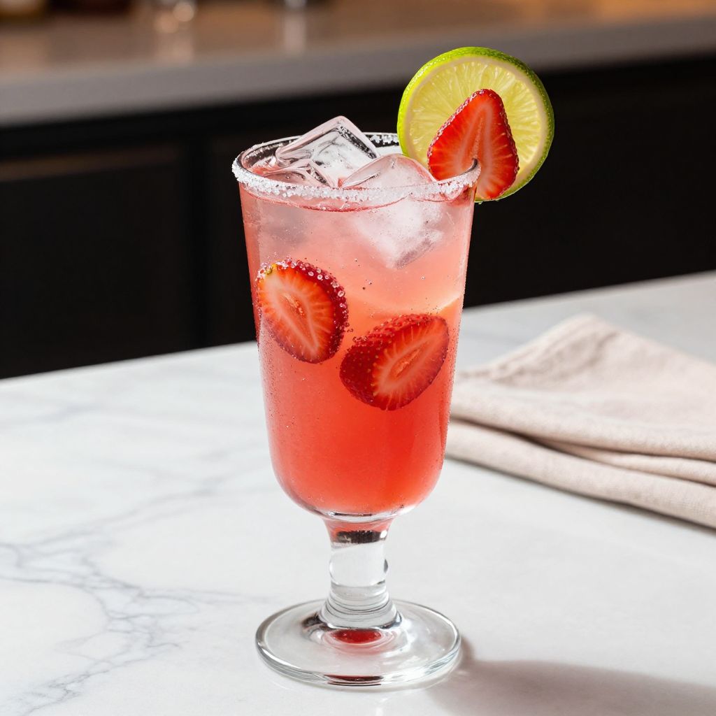 Glasses of Sonic Strawberry Limeade on a Table