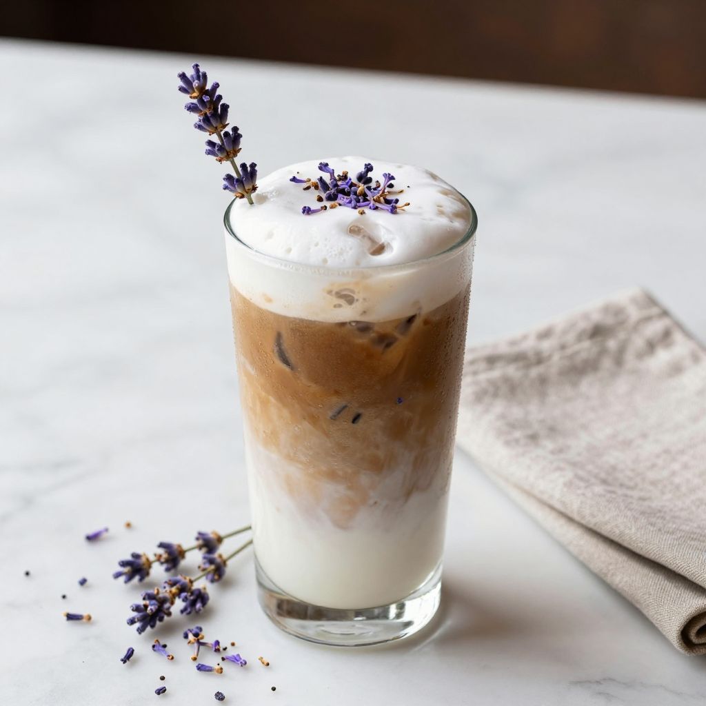 Starbucks Lavender Cold Foam Preparation